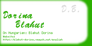 dorina blahut business card